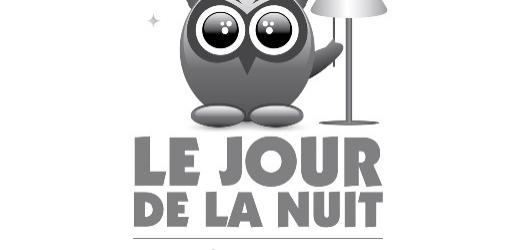 Logo blanc du Jour de la Nuit