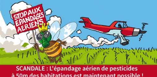 Stop aux épandages aériens de pesticides !!