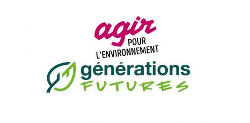 Logos d'Agir pour l'Environnement et Générations Futures cosignataires du CP