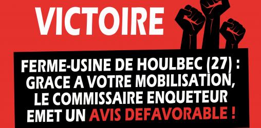 AVIS DÉFAVORABLE pour le Projet de ferme-usine des 1069 vaches dans l’Eure