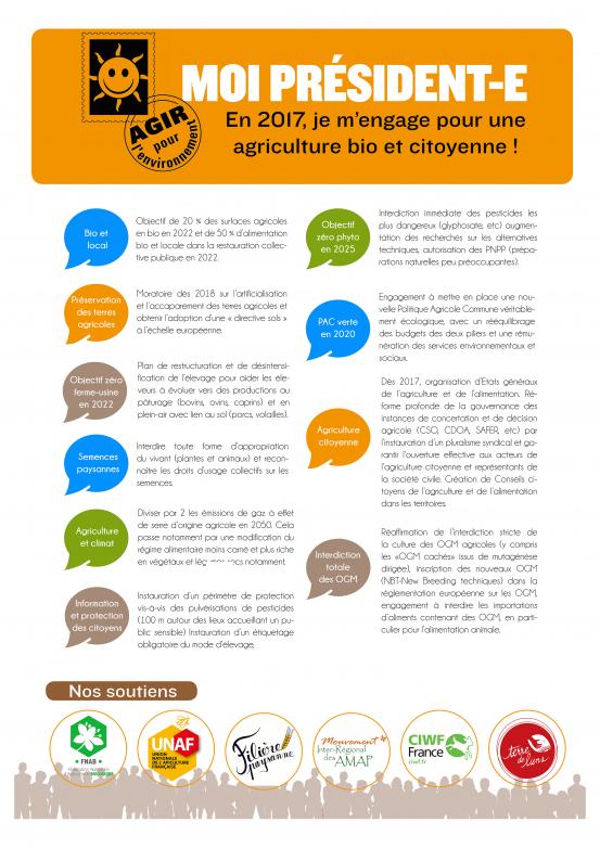 les dix mesures pour une transition agricole