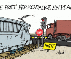 Campagne "Transport de marchandises : Un train de retard ?!"