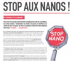 Campagne "Stop aux nanos !"