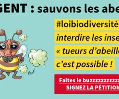 PÉTITION - Interdire les insecticides tueurs d'abeilles, c'est possible !