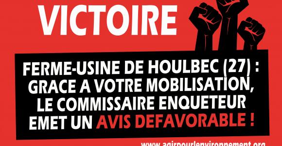 AVIS DÉFAVORABLE pour le Projet de ferme-usine des 1069 vaches dans l’Eure